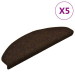 vidaXL Preproge za stopnice, samolepilne, 5 kosov, 65 x 21 x 4 cm, rja