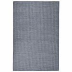 vidaXL Zunanja preproga ploščato tkanje 120x170 cm modra