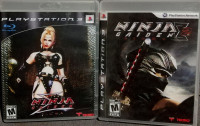 3x PS3: NINJA GAIDEN Sigma 1+2, NINJA GAIDEN 3: Razor's Edge