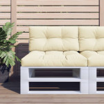 vidaXL Blazina za kavč iz palet krem 80x40x12 cm