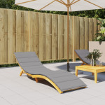 vidaXL Blazina za ležalnik siva 200x50x3 cm oxford tkanina