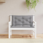 vidaXL Blazina za vrtno klop 2 kosa siva 100x50x7cm oxford tkanina