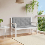 vidaXL Blazina za vrtno klop siva 120x(50+50)x7 cm oxford tkanina