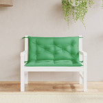 vidaXL Blazina za vrtno klop 2 kosa zelena 100x50x7cm oxford tkanina