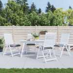 vidaXL Blazine za stole 4 kosi sive 40x40x7 cm oxford tkanina