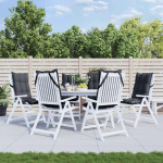 vidaXL Blazine za stole 6 kosov antracit oxford tkanina