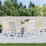 vidaXL Blazine za vrtne stole 6 kosov bež 120x50x3 cm blago