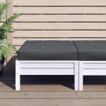 vidaXL Talna blazina za paleto 60x60x9,5 cm antracitno blago