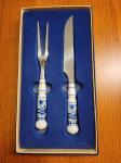 nož in vilice s keramičnim ročajem