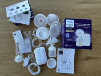 Philips Avent Premium električna črpalka + Hands-free Double Cups