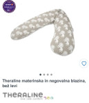 Theraline materinska in negovalna blazina, vzorec bel s črnimi strešic