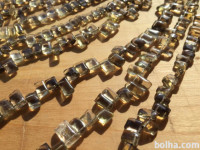 Poldragi kamen dimni kvarz čadavec za nizanje, niz, string