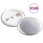 vidaXL Deli za priponke 500 kompletov 37 mm