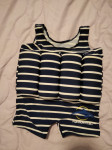 Otroška plavalna obleka Float Suits - Konfidence, Navy Blue Stripes