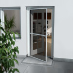 Teleskopski okvir za zaščito pred mrčesom 100 cm x 210 cm bel