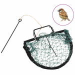 vidaXL Past za ptice zelena 20 cm jeklo