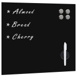 vidaXL Stenska magnetna tabla iz stekla 40x40 cm