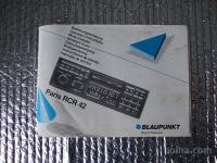 BLAUPUNKT Paris RCR 42 Navodila za uporabo