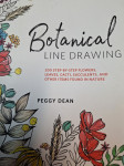 PEGGY DEAN BOTANICAL LINE DRAWING , BOTANIČNA ČRTA