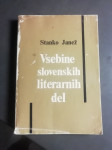 VSEBINE SLOVENSKIH LITERARNIH DEL STANO JANEZ LETO 1978 CENA 6 EUR