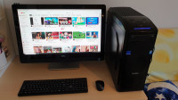 GAMERSKI PC i7, monitor Dell 27 inč 2k, tipkovnica, miška, WiFi