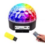 Disko LED RGB projektor in MP3 bluetooth predvajalnik + USB ključ in d