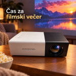Mini LED projektor s podporo 1080P, projekcija 24-60″- NAJNIŽJA CENA*