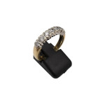 (14914) Zlati prstan "CROWN" 18K 750/1000; masa=5.71g