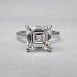 (19.7) Diamantni prstan "BIOL" VVS2 2.07ct + CERT. (ASSCHER CUT)