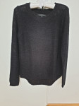 Črn bombažni pulover M