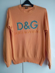 D&G ORIGINAL ORANŽEN TANJŠI PULOVER