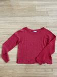 H&M rdeč pulover številka XS