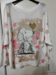 Lahek poletni pulover z Snoopy motivom