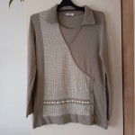 MG BEŽ FINO PLETEN PULOVER M/L