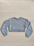 Pulover, crop, siv, št. 160 (xs)