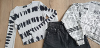 Pulover, majica in kratka majica (Bershka, Tally weili, H&M)