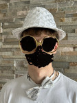 Kostum klubuk+mašelj+očala