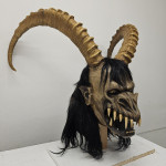 Maska Lesena Parkelj Krampus VOLČJI ROGOVEC