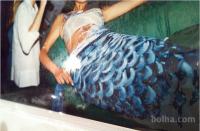 Poslikan rep za morsko deklico iz raztegljive tkanine prodam
