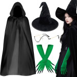 PUSTNI KOSTUM ZA ODRASLE ELPHABA ( WICKED )- 5 DELNI