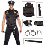 PUSTNI KOSTUM ZA ODRASLE -POLICIST