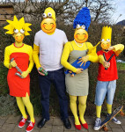 Simpsons kostum za vso družino, družinski kostum