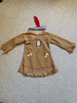Indijanka, otroški pustni kostum, 104 cm