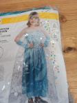 Kostum Frozen Elsa št. 134 cm in dodatki za roke
