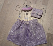 Maškare, pustni kostum, princeska, komplet