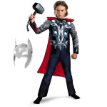 PUSTNI KOSTUM " SUPER JUNAK THOR "- S kladivom Mjolnir ali brez