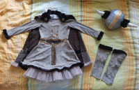 Pustni kostum VIKING za deklico (velikost 104)