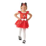 Rdeča Minnie Mouse balerina pustni kostum, 3-4 leta