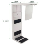 NOV podmizni nosilec za računalnik (bel)