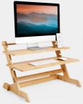 VonHaus Sit & Stand mizica za prenosnik (bambus) - Novo